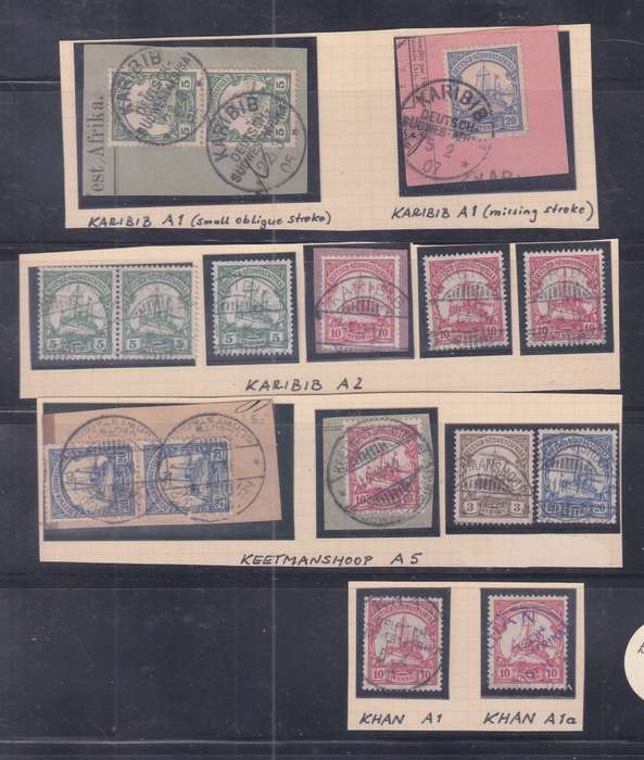 German SWA Postmark lot for the specialist, used                    (6 x SCANS )