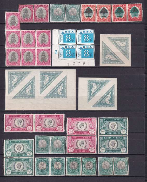Union of South Africa 1913> part sets, M/H                     (3 x SCANS)