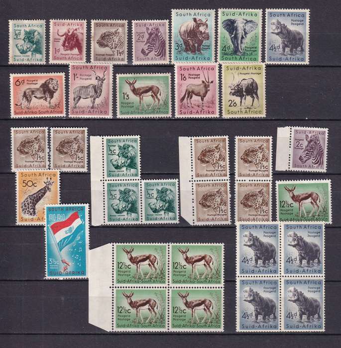 Union of South Africa 1913> part sets, M/H                     (3 x SCANS)