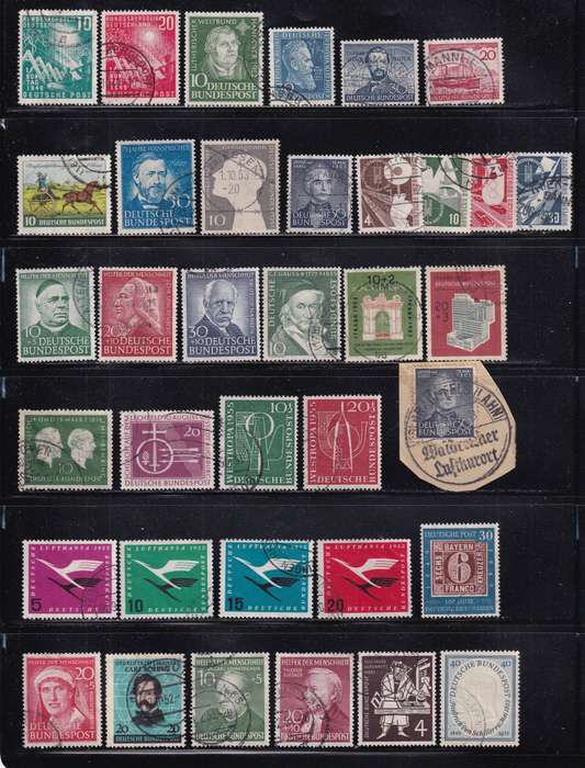 Germany (West) 1949>sets & part sets , used           (5 X SCANS))