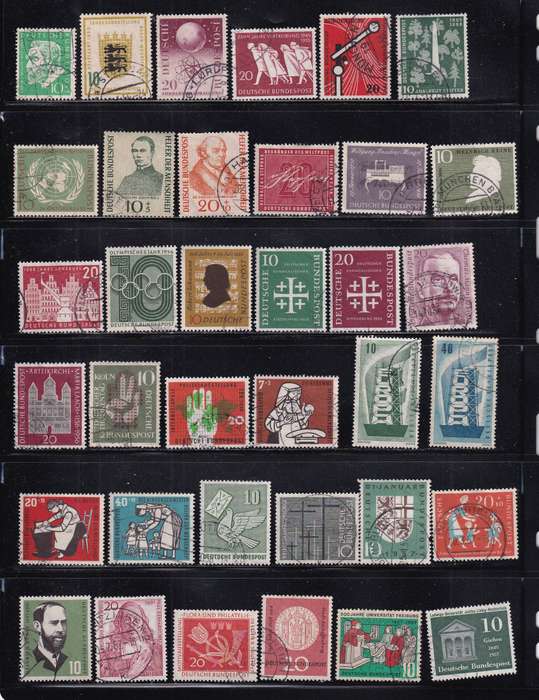 Germany (West) 1949>sets & part sets , used           (5 X SCANS))