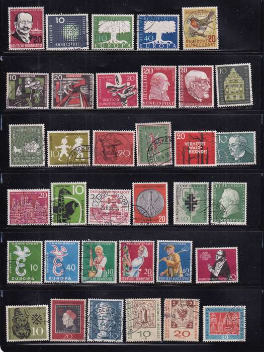 Germany (West) 1949>sets & part sets , used           (5 X SCANS))