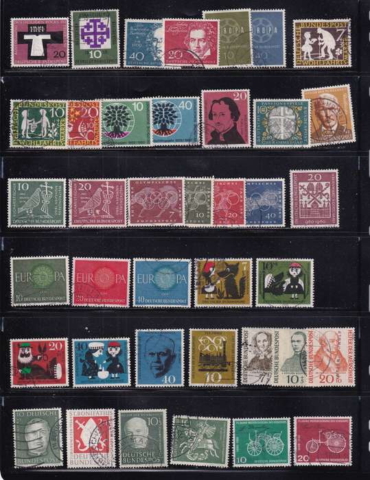 Germany (West) 1949>sets & part sets , used           (5 X SCANS))