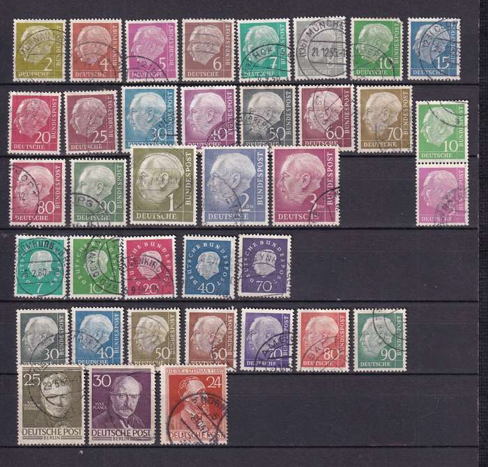 Germany (West) 1949>sets & part sets , used           (5 X SCANS))