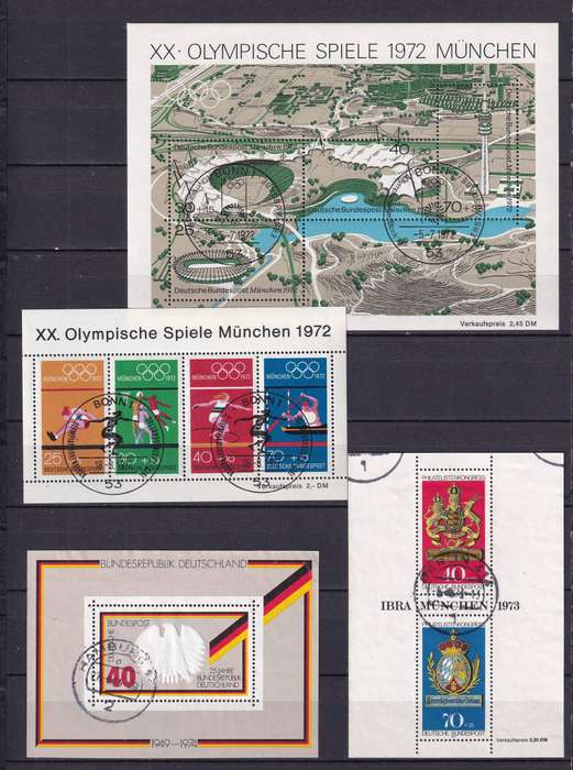 Germany mini sheets, MNH & M/H                       (7 X scans)