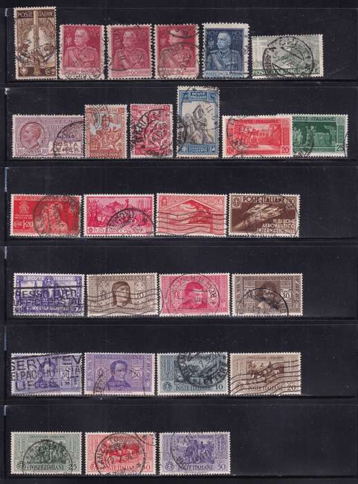 Italy 1911> sets & part sets, used                        (4 X SCANS)