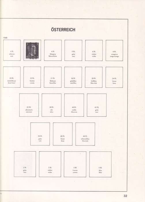 Austria Davo pre printed stamps album (1945-1973), good used condition (no stamps)