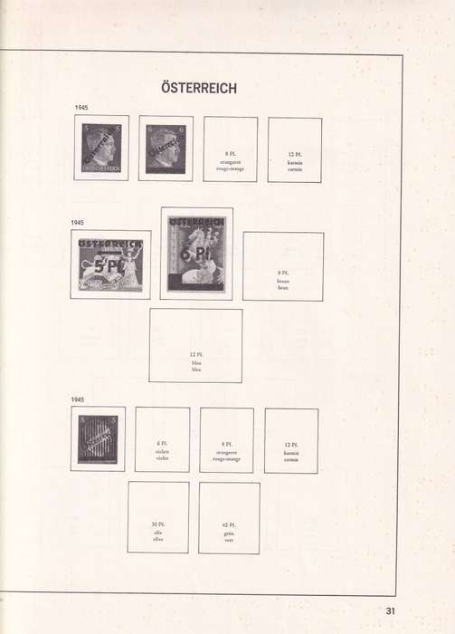 Austria Davo pre printed stamps album (1945-1973), good used condition (no stamps)