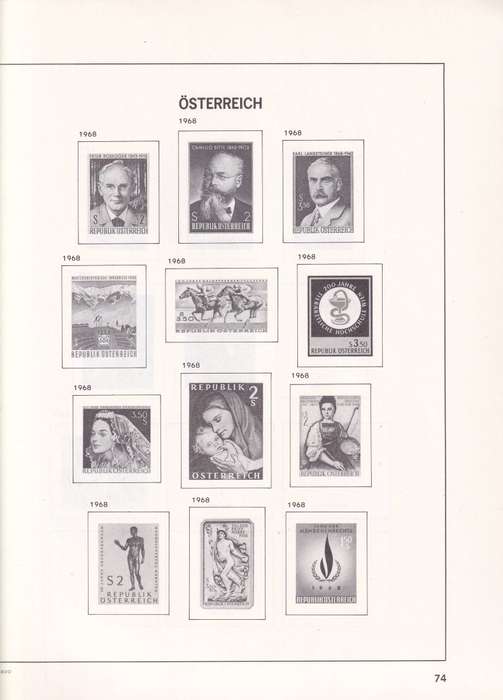 Austria Davo pre printed stamps album (1945-1973), good used condition (no stamps)