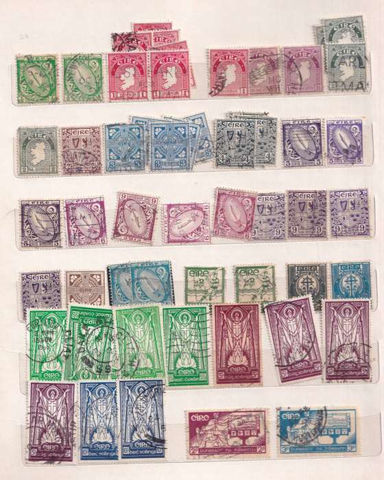 Ireland in small album , used            (  15 X  SCANS)
