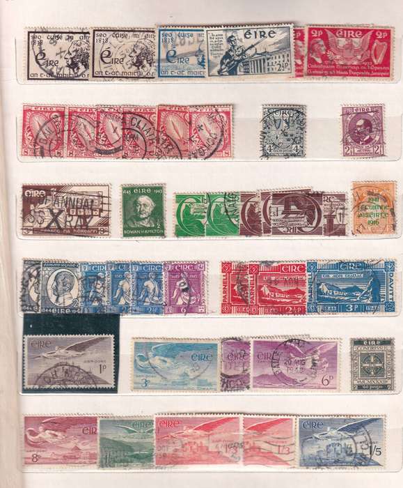 Ireland in small album , used            (  15 X  SCANS)