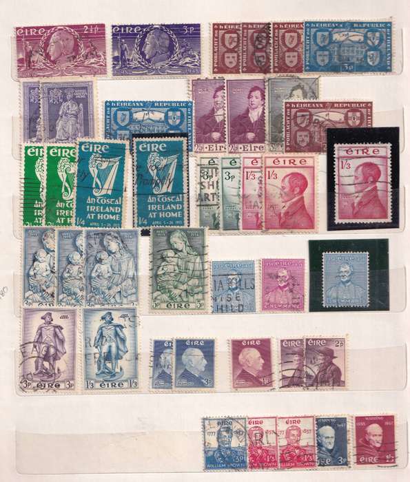Ireland in small album , used            (  15 X  SCANS)