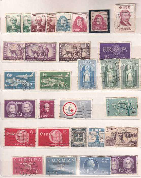 Ireland in small album , used            (  15 X  SCANS)