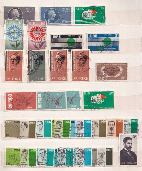 Ireland in small album , used            (  15 X  SCANS)