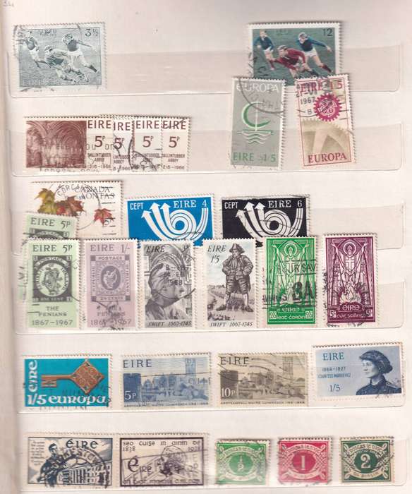 Ireland in small album , used            (  15 X  SCANS)