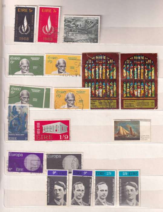 Ireland in small album , used            (  15 X  SCANS)