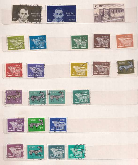 Ireland in small album , used            (  15 X  SCANS)