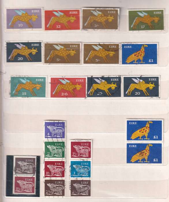 Ireland in small album , used            (  15 X  SCANS)