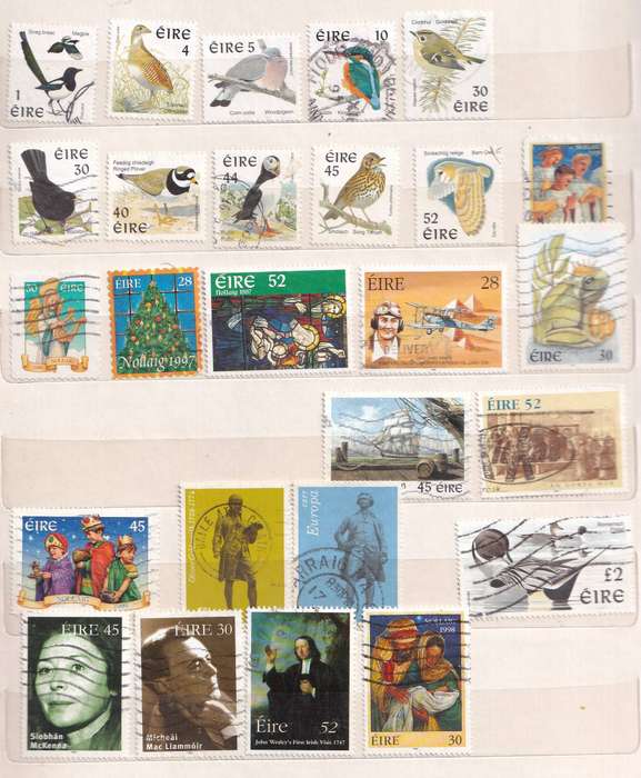 Ireland in small album , used            (  15 X  SCANS)