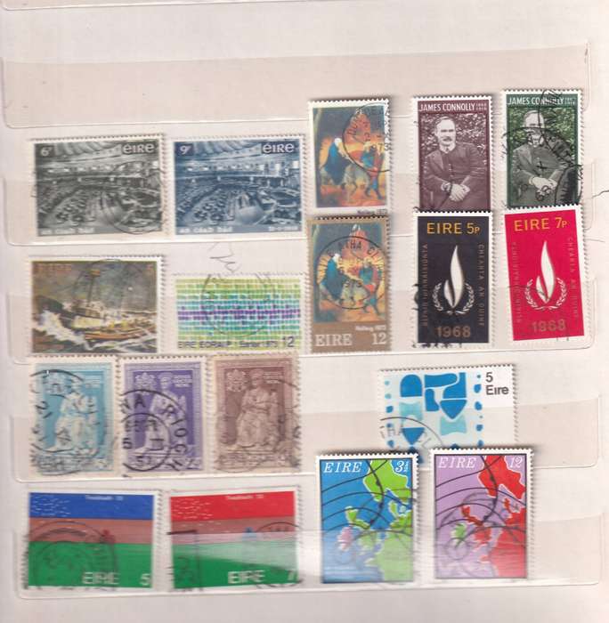 Ireland in small album , used            (  15 X  SCANS)
