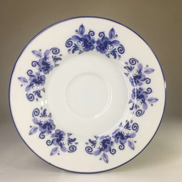 DELFTS OUDE MOLEN FABRIEK PORCELAIN COFFEE DUO     WINDMILL AND YACHTS ON CANAL PANORAMIC SCENE