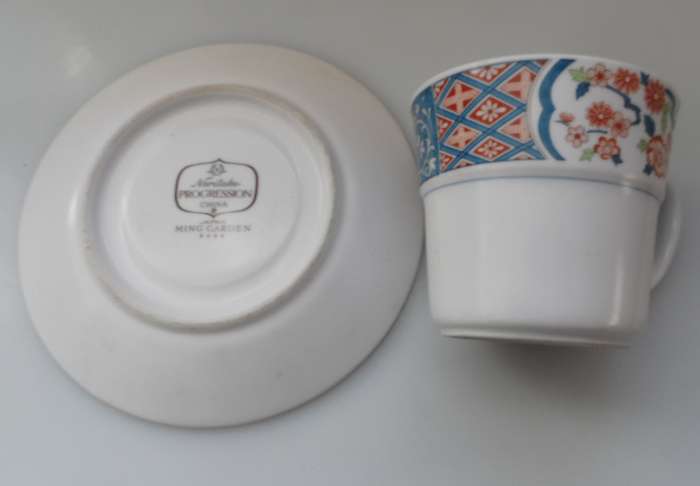 NORITAKE PROGRESSION CHINA JAPAN  DUOS ' MING GARDEN ' No. 6966 REPLACEMENTS ( 2 AVAILABLE )