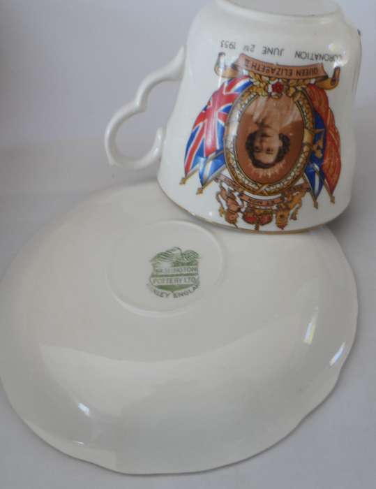 POOLE fine bone china DUOS  'CORONATION JUNE 2nd. 1953 '    X 3