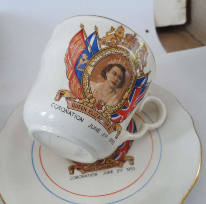POOLE fine bone china DUOS  'CORONATION JUNE 2nd. 1953 '    X 3