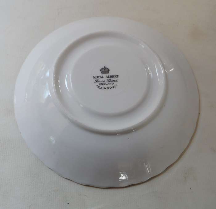 ROYAL ALBERT  SAUCER ' RAINBOW ' replacement item , 1 available