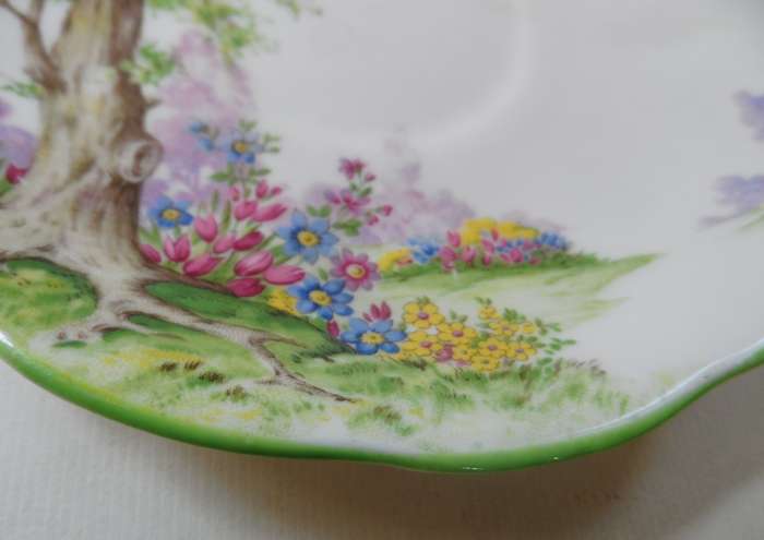 ROYAL ALBERT SAUCER ' UNDER GREENWOOD '   reg. No. 774783     replacement items , 1 available   14 c