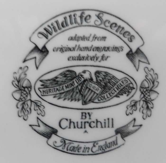 CHURCHILL WILDLIFE SERIES ,CABINET / DISPLAY PLATE  ' ANUS PLATYRHNCHOS ' HERITAGE MINT COLLECTIBLE