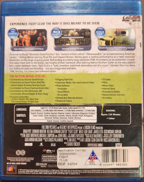 Fight Club (Blu Ray)
