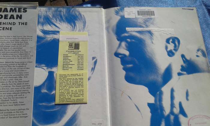 "James  Dean  behind the scene"  Hard cover.