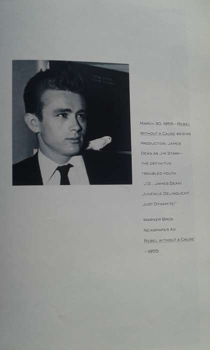 "James  Dean  behind the scene"  Hard cover.