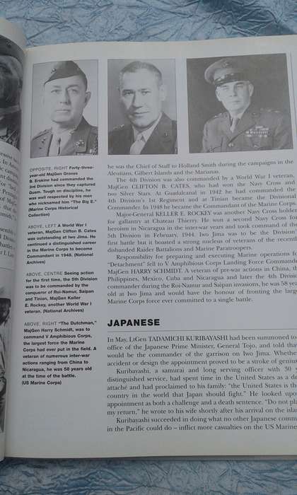 "Battles of World War II.  Iwo Jima 1955"  Hard cover.