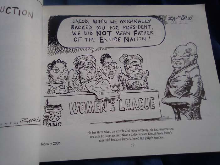 `Zapiro  Da Zuma Code"`  Soft cover.