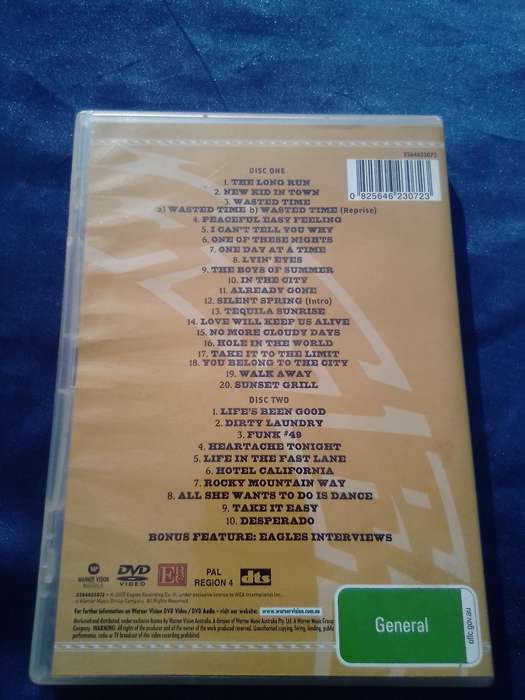 DVD Eagles Farewell Tour. 2 discs.