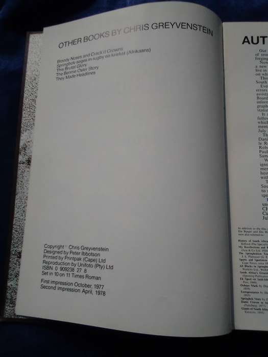 "Toyota Springbok Saga" Hard cover.