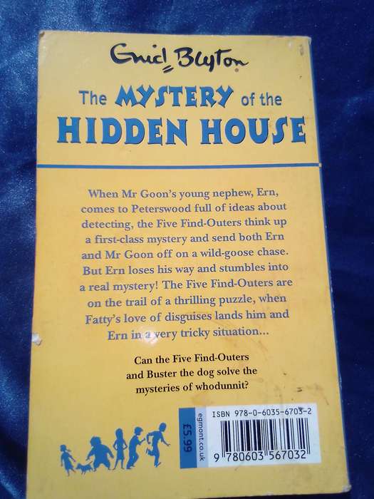 "Enid Blyton.   The Mystery of the Hidden House". Soft cover.