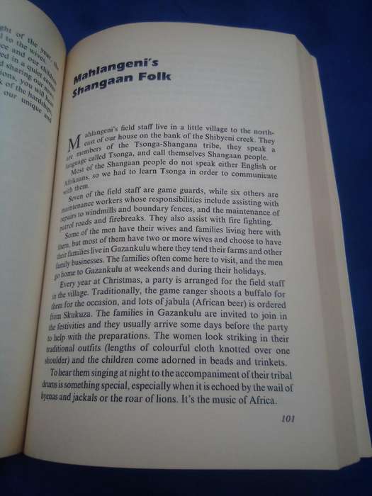"Mahlangeni"   Stories of a Game Ranger's Family". Soft cover.