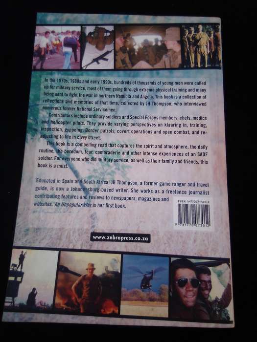 "An Unpopular War" From afkak to bosbefok.  Soft cover.