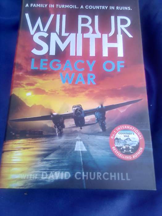 "Legacy of War"  Wilbur Smith.  Hard cover.
