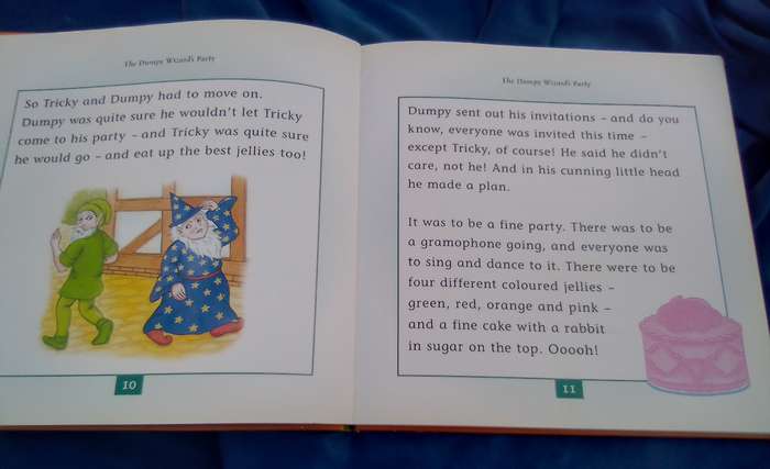 "Enid Blyton  The Dumpy Wizard's Party & The Goblin Who Stole Sweets"  Hard cover.