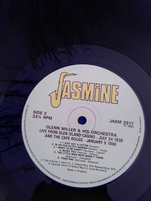 L.P. Glenn Miller and his Orchestra.  Cover: Very good.  L.P.: Very good.