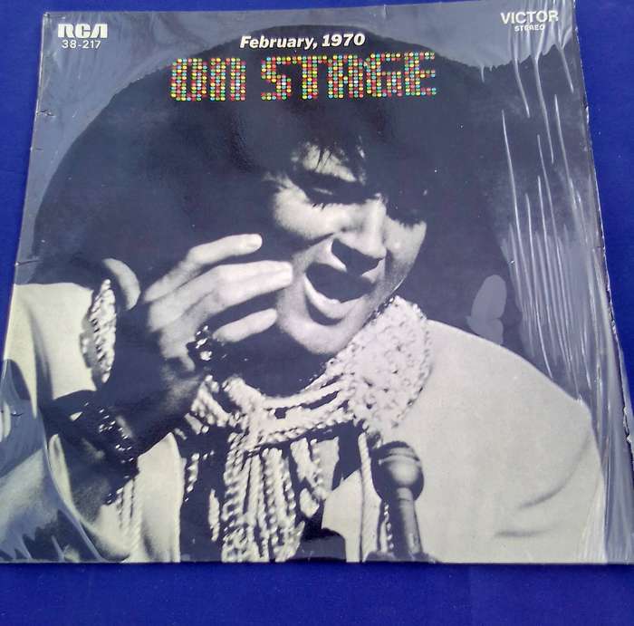 L.P. Elvis Presley.  On Stage. February, 1970..  Cover: Very good.  L.P. Very good.