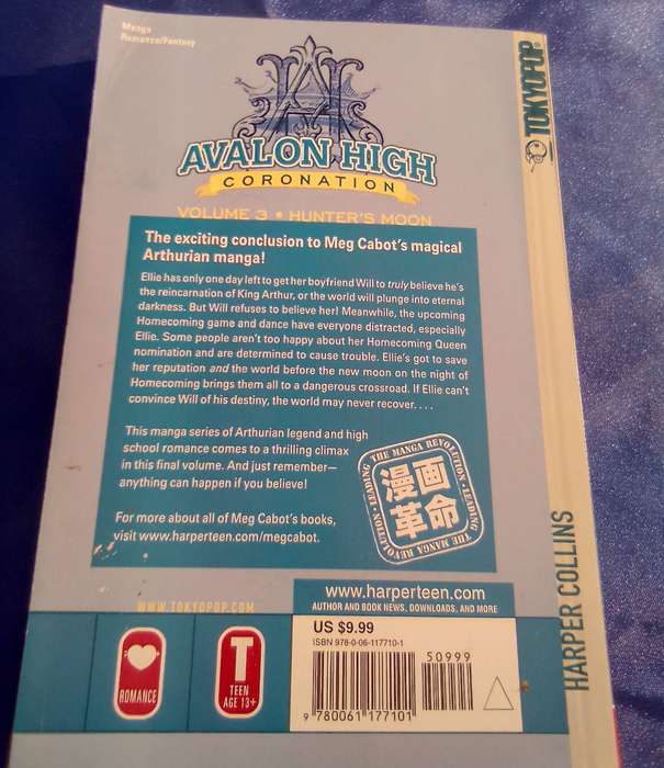 "Avalon High Coronation" Meg Cabot.  Soft   cover.