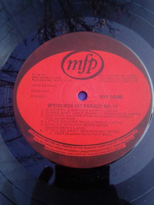 L.P. Springbok Hit Parade 18.  Cover: Very good.  L.P. Very good.
