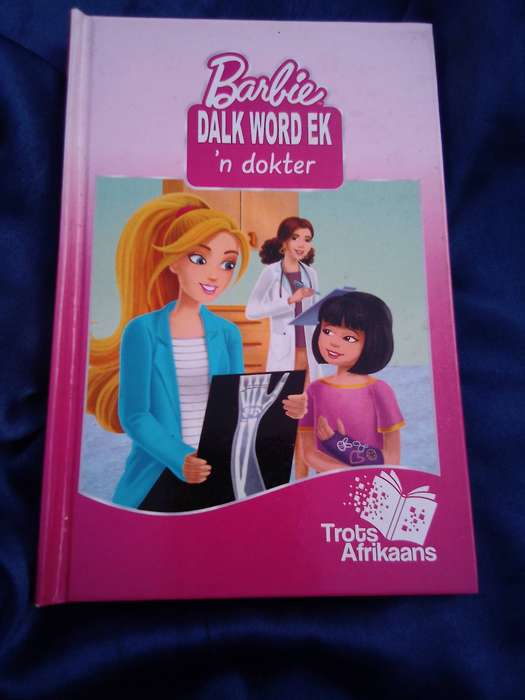 "Barbie.  Dalk word ek'n Dokter". Hard cover.