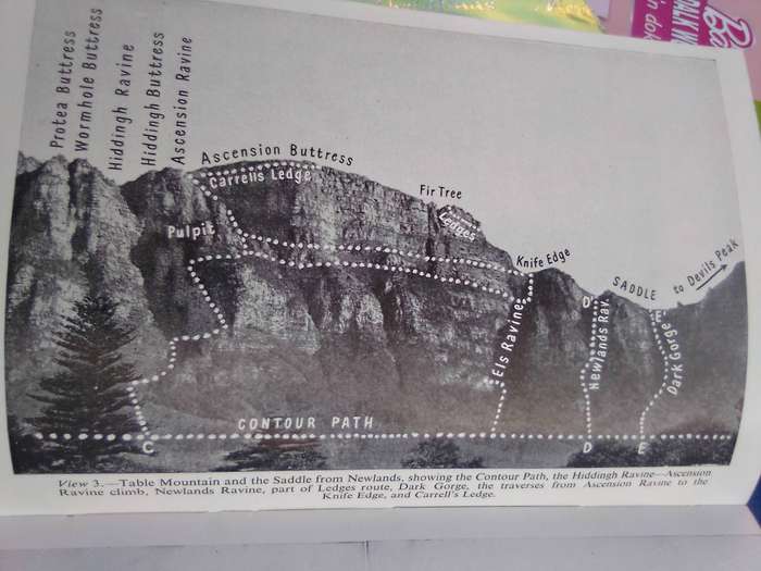 "Table  Mountain Guide"  Soft cover.