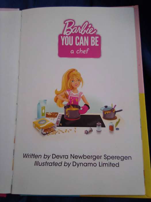 "Barbie.  You can be a Chef". Hard cover.